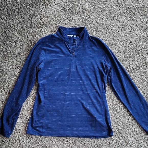 Lady Hagen Navy Zip-Up Sweater - Picture 1 of 6